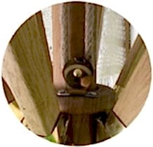 makrome ahşap şemsiye açma kapama sistemi